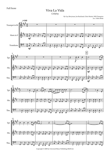 Viva La Vida (arr. Fabio Britto)