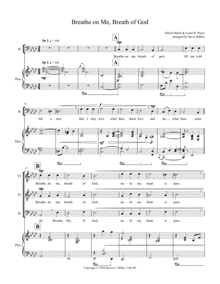 Breathe on Me, Breath of God (arr. Steve Milloy)