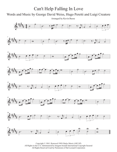 Can't Help Falling In Love (arr. Kevin Busse)