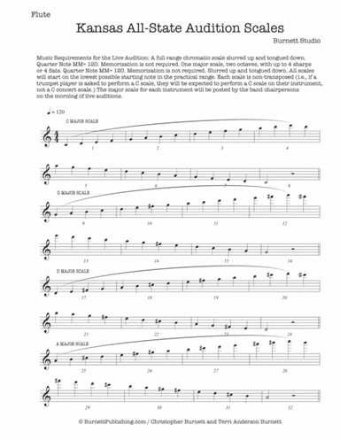 Kansas All-State Scales - FLUTE