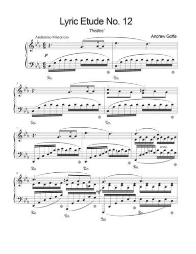 Lyric Etude No. 12 "Thistles"
