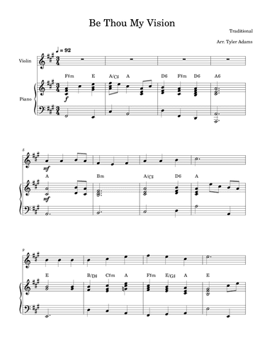 10 Hymns For Violin and Piano (Collection) (arr. Tyler Adams)