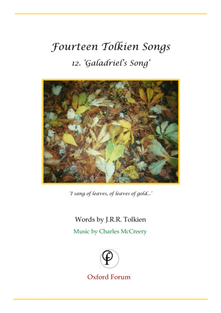 Tolkien Song: 'Galadriel's Song of Eldamar'