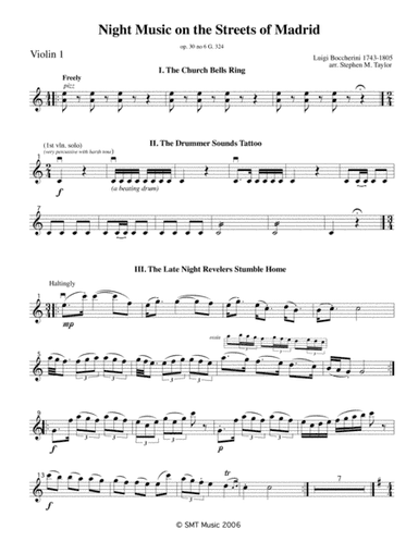 Boccherini Music from Master and Commander (arr. for String Quartet) op. 6 No. 30) (arr. Stephen M. Taylor)