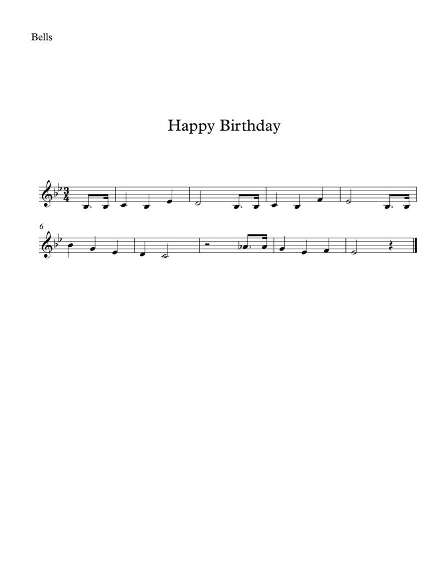 Happy Birthday for Beginners (arr. SongBird Music)