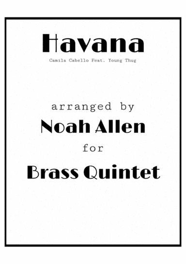 Havana (arr. Noah Allen)