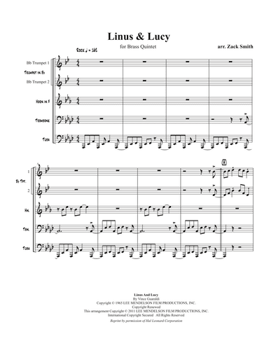 Linus And Lucy (arr. Arr. Zack Smith)