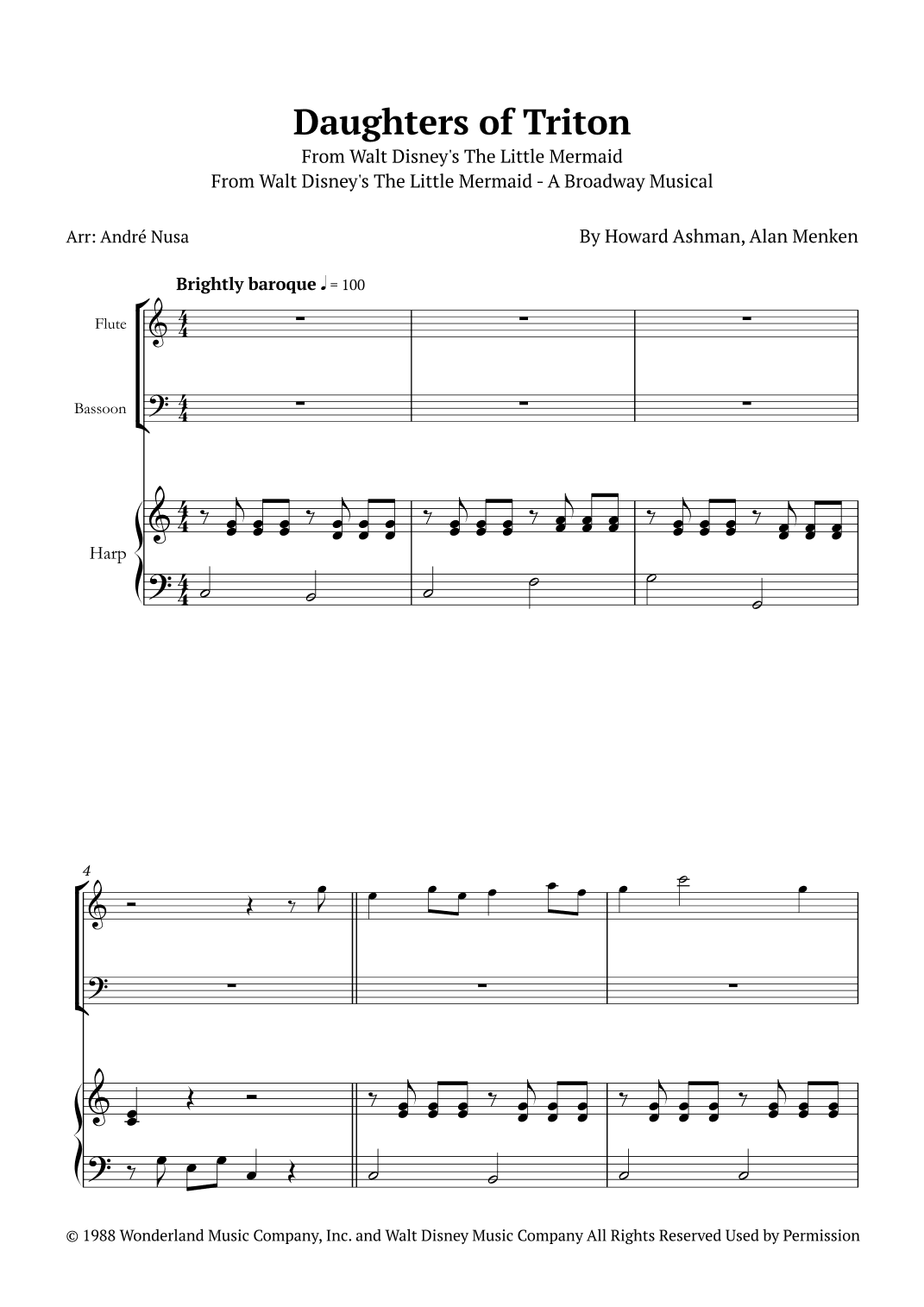 Daughters Of Triton (arr. André Nusa)