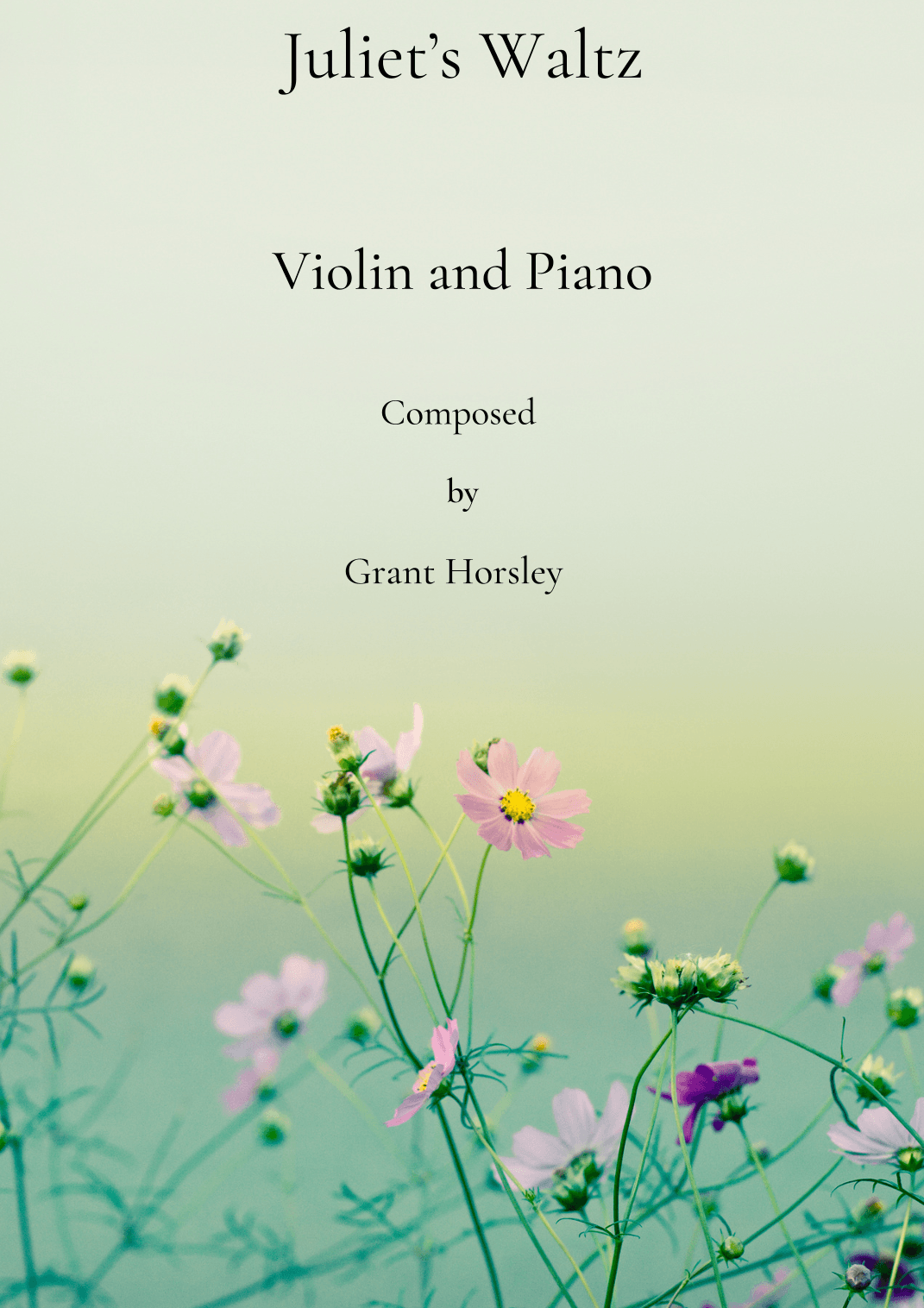 Juliet's Waltz Original romantic waltz for Violin and Piano.