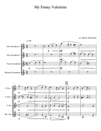 My Funny Valentine (arr. Hunter McDonald)