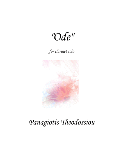 "Ode" for clarinet solo