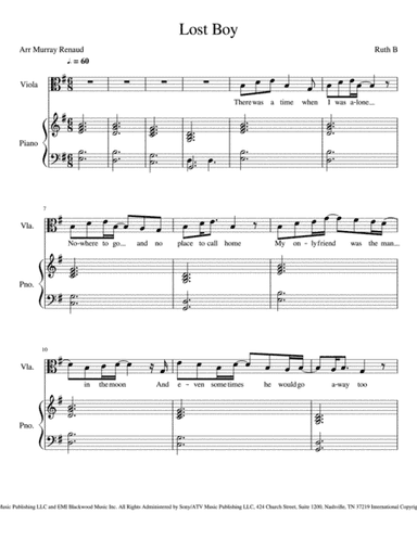 Lost Boy (arr. Murray Renaud)