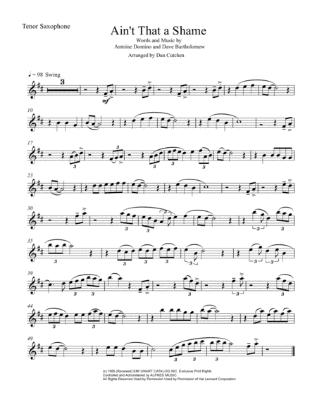 Ain't That A Shame (arr. Dan Cutchen)