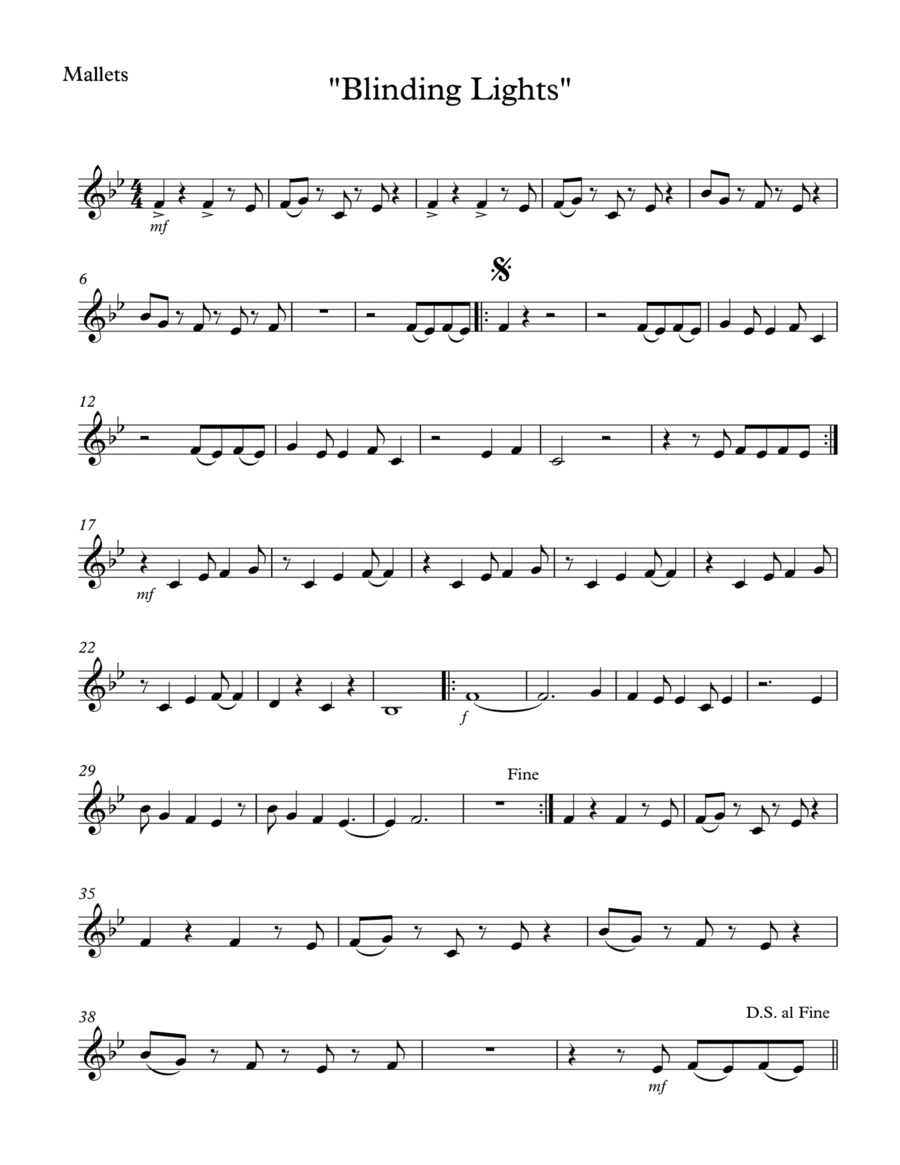 Blinding Lights (arr. SongBird Music)