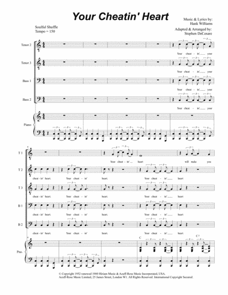 Your Cheatin' Heart (arr. Stephen DeCesare)