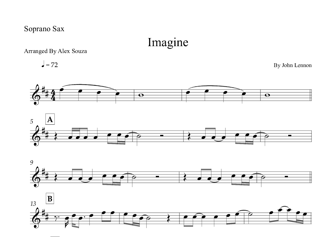 Imagine (arr. Alex Souza)