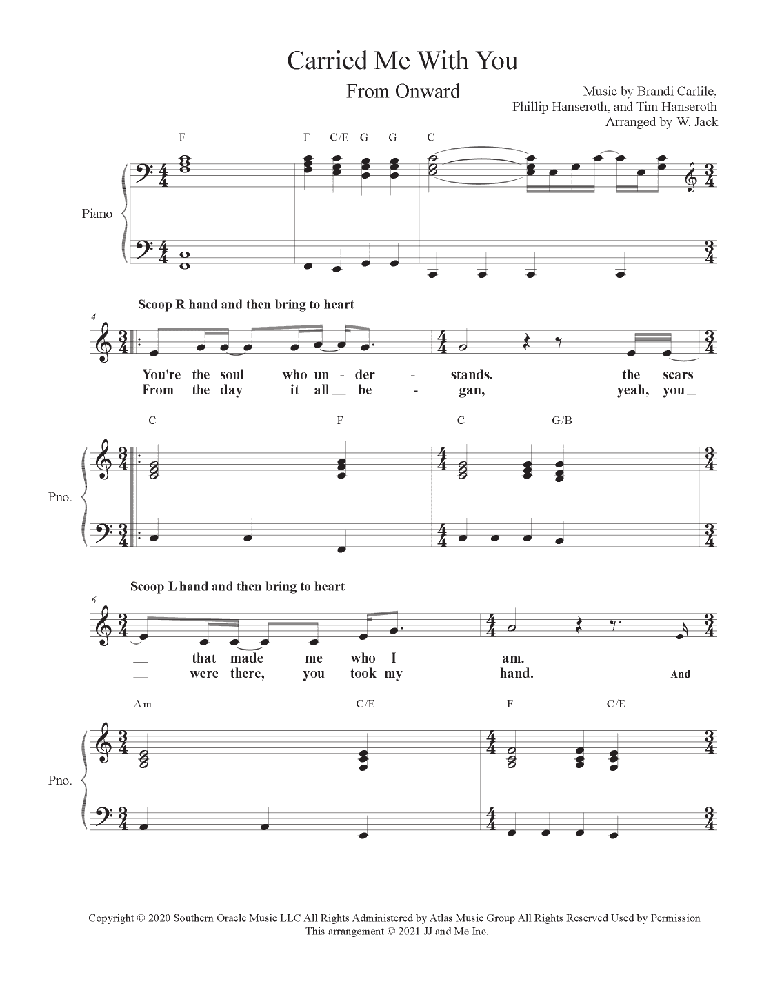 Carried Me With You (arr. W. Jack)