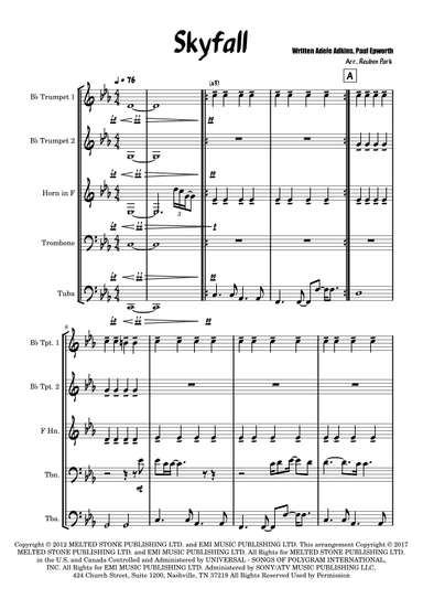 Skyfall (arr. Reuben Park)