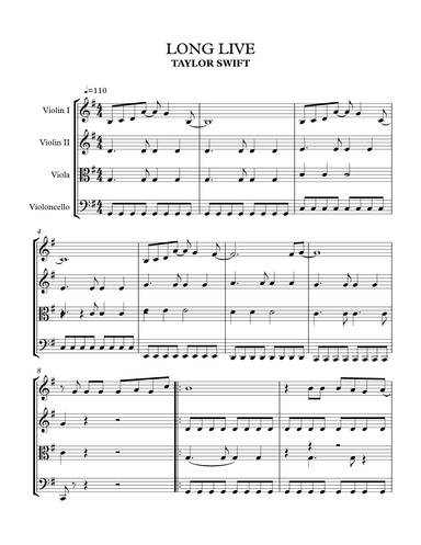 Long Live (arr. Marcel Krasner)