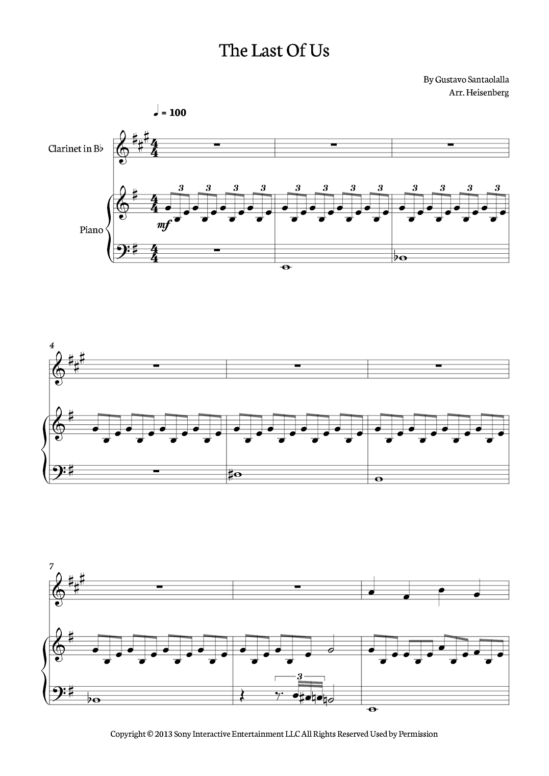 The Last Of Us (arr. Heisenberg)