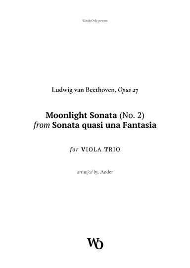 Moonlight Sonata by Beethoven for Viola Trio (arr. Ander)