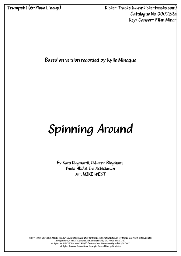 Spinning Around (arr. Michael Storeton-West)