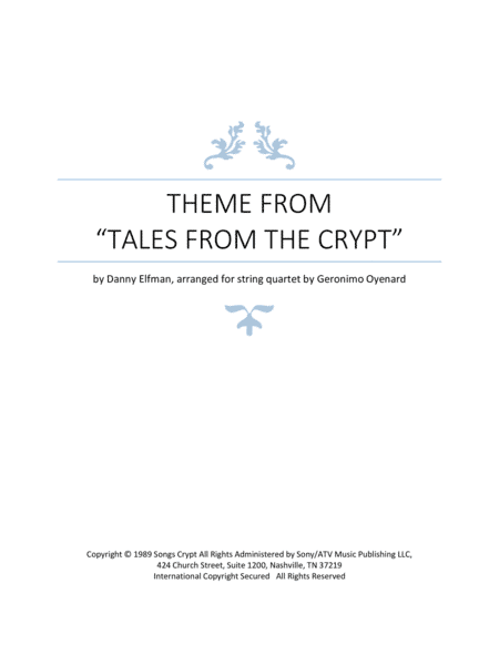 Tales From The Crypt Theme (arr. Geronimo Oyenard)