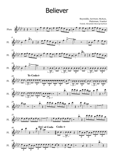 Believer (arr. Alexander Bosrup Karlsen)