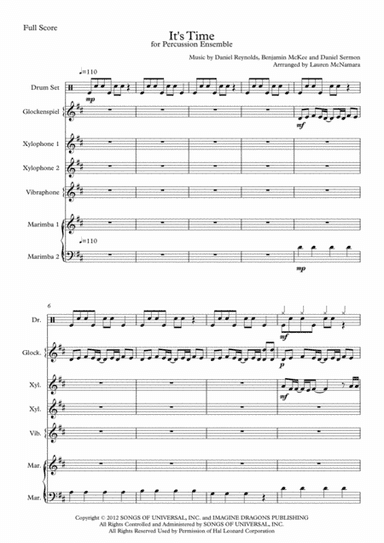 It's Time (arr. Lauren McNamara)