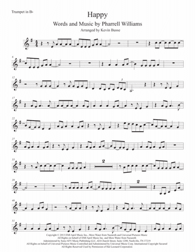 Happy (arr. Kevin Busse)