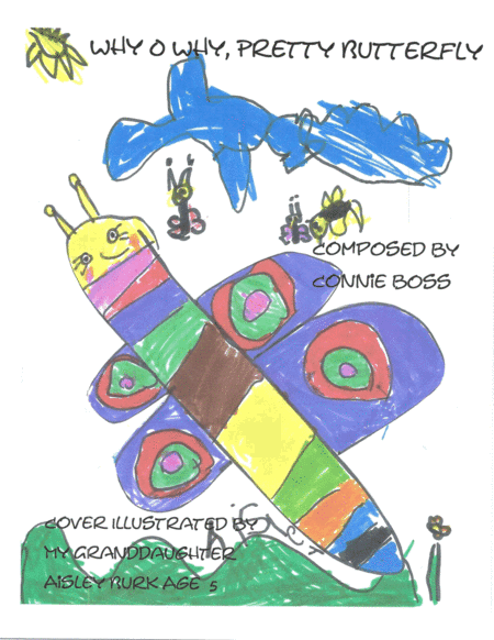 Why O Why Pretty Butterfly Book with Sheet music