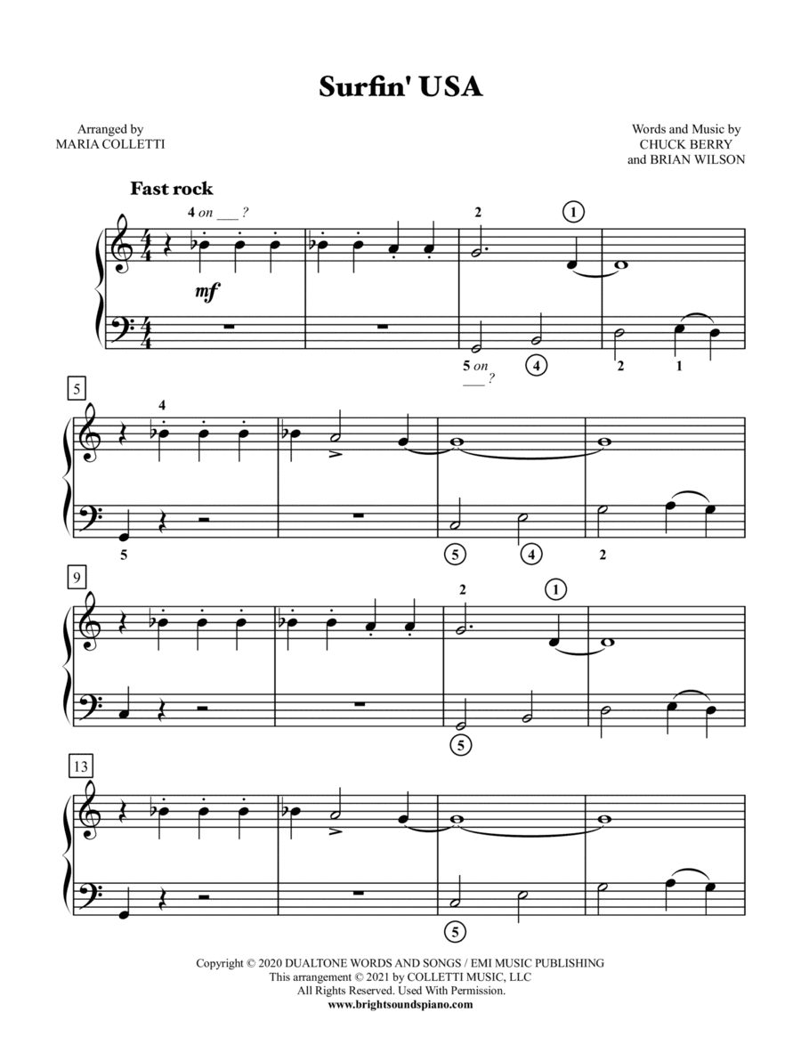 Surfin Usa (arr. Maria Colletti)