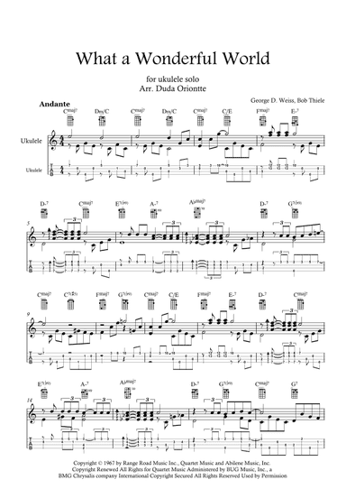 What A Wonderful World (arr. Duda Oriontte)