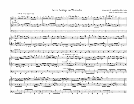 Seven Settings on Wenceslas (arr. Richard deCosta)