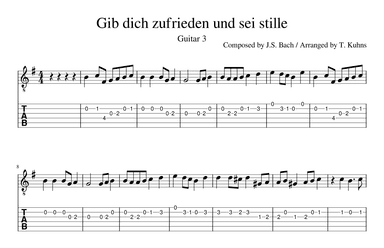 Gib dich zufrieden und sei stille (arr. Terry Kuhns)