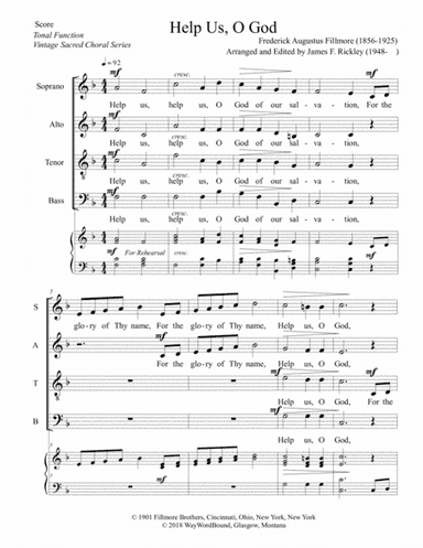 Help Us, O God (arr. James F. Rickley)