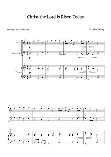 Christ the Lord is Risen Today (arr. André Nusa)