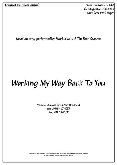 Workin' My Way Back To You (arr. Michael Storeton-West)
