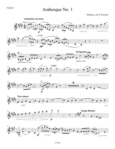 Arabesque No. 1 (arr. Patrick Forsyth)
