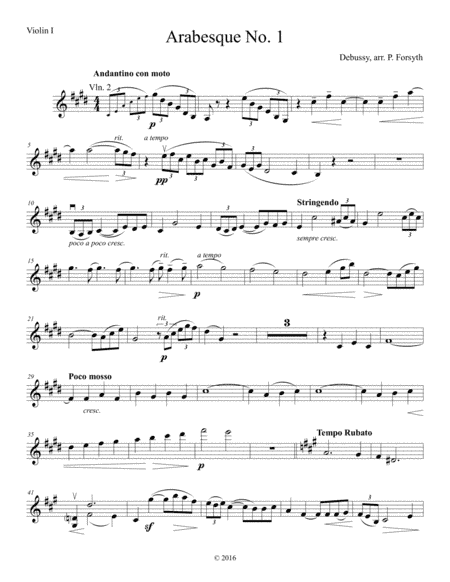 Arabesque No. 1 (arr. Patrick Forsyth)