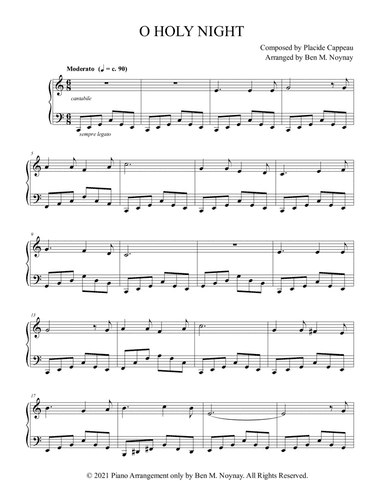 O Holy Night (Traditional Christmas Carol) - L.H. Root Octave Arpeggio for Beginners (arr. Ben M. Noynay)