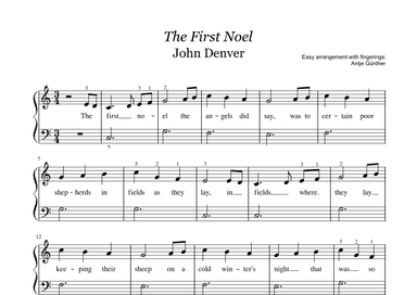 The First Noel (arr. Antje Günther)
