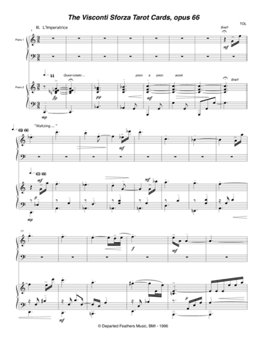 Visconti Sforza Tarot Cards, opus 66 ... Twenty Two Salon Pieces For Two Pianos (1996) 04 L'Imperatr
