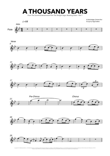 A Thousand Years (arr. Tiago Cordeiro)