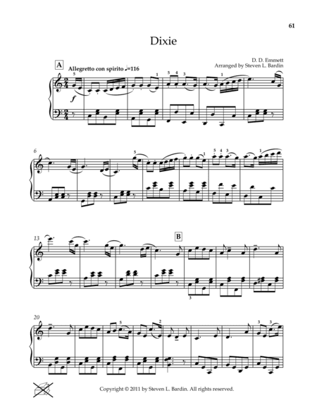 Dixie (arr. Steven L. Bardin)
