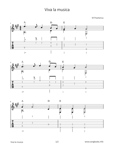 Viva la musica (arr. Bettina Schipp)