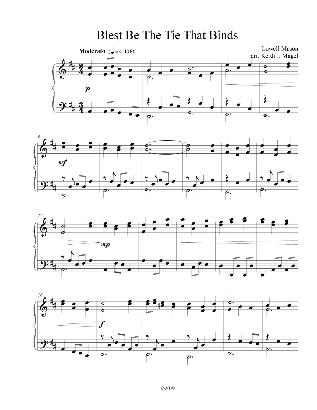 Blest Be The Tie That Binds II (arr. Keith James)