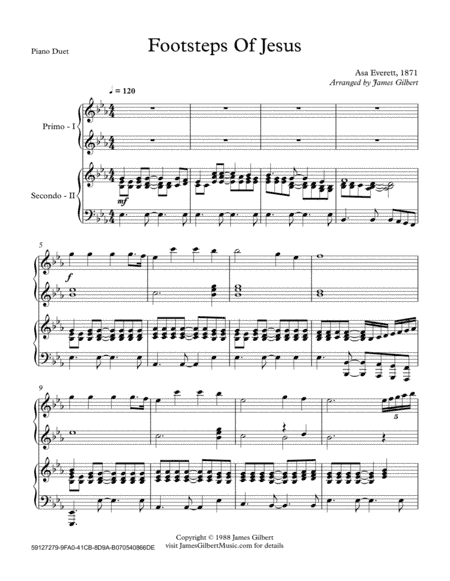 Footsteps Of Jesus (arr. James Gilbert)
