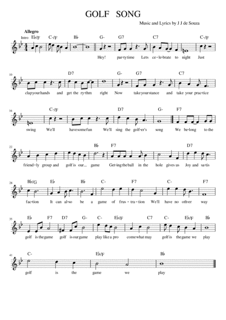 GOLF   SONG