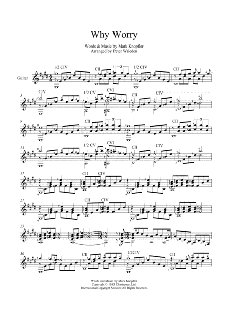 Why Worry (arr. Peter Wrieden)